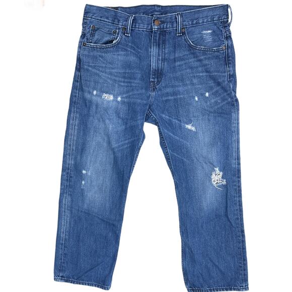Levis 569 Loose Straight Leg Jeans 34x30 (36x27) Blue Denim Mid Rise 100% Cotton - Picture 1 of 7